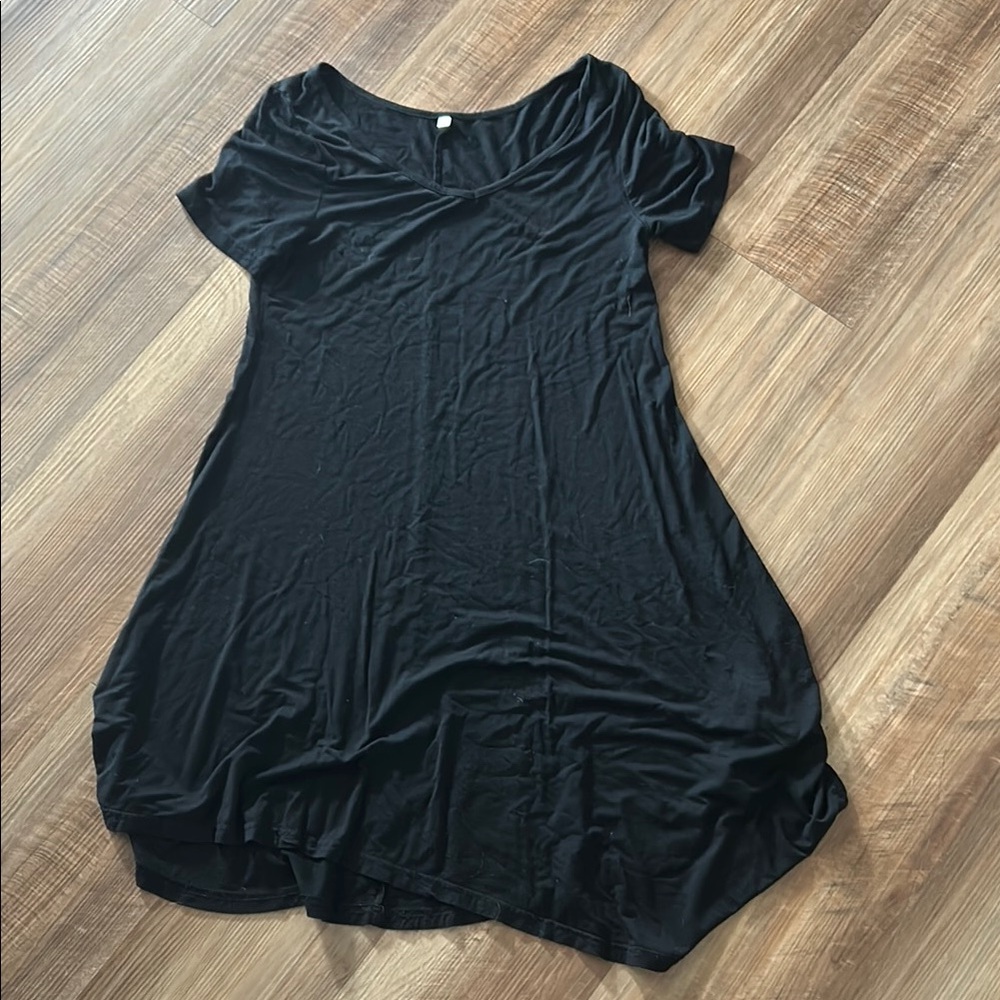 Black Short Sleeve Dress
